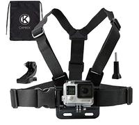 Harnais de Fixation Poitrine Compatible avec GoPro Sangle Poitrine Réglable Compatible avec Gopro Hero, Session, DJI Osmo