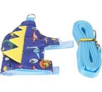 Harnais de furet laisse réglable douce confortable gilet de cobaye mignon avec D -anneau pour les petits animaux royaume dinosaure