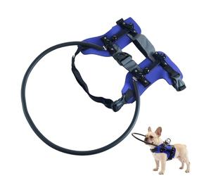 Harnais de guidage pour chien aveugle | Collier de navigation avec bandes réfléchissantes pour chiens malvoyants | Anneau d'aide à la navigation pour animaux de compagnie - pour la marche, les voyages
