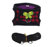 GROOMY Harnais de Hamster, Gilet de Harnais de Hamster Ensemble de Laisse réglable pour Cochon d'Inde Souris Chinchilla Rat Furet Petits Accessoires pour animaux-3- Moyen