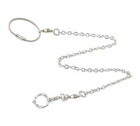 Harnais de Laisse pour Oiseaux, Chaîne de Vol en Acier Inoxydable Blanc | Perroquet et Oiseau de Compagnie, Usage Extérieur, Léger et Confortable, Chaînes Renforcées, Antirouille