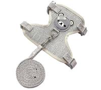 Harnais de Lapin et Laisse avec Une Boucle réglable Bunny Lash Lapin Doux et Respirant Easy Wear Pet Huisse pour Chaton Petits Animaux de Compagnie