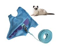 Harnais de Lapin | Pitre de Compagnie | Faire Un Faisceau de Gilet de Lapin réglable pour Marcher avec Une Assiette Poitrine | Furet Chinchilla guinée Cochon Petit Animal matériau Doux