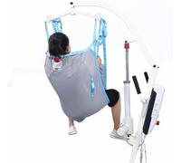Harnais De Levage De Patient, Ceinture De Transfert, Commode De Bain en Maille, Lève-Patient, Harnais De Jambe Divisée pour Le Transfert du Lit Au Fauteuil Roulant, Fauteuil Inclina, Blue, S