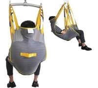 Harnais De Levage De Patient De Toilette, Harnais De Toilette Universel en Maille, Harnais De Douche pour Jambes Divisées pour Lève-Patients, Harnais Complet avec Appui-tête, L