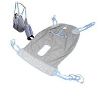 Harnais de levage de patient, harnais universel d'aide aux patients de 507lbs avec 3 poignées Harnais de transfert de patient respirant en maille pour les personnes obèses (XL)