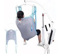 Harnais de Levage, harnais de levage de patient complet Harnais de levage de toilette Harnais de chaise percée à large maille Harnais à jambes divisées, pour personnes âgées et handicapées bariatrique