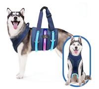 Harnais de levage pour chien et écharpe de transport : grand gilet de rééducation pour animaux domestiques avec poignée avant et arrière et en forme de U - Support de jambe arrière - Aide aux chiens