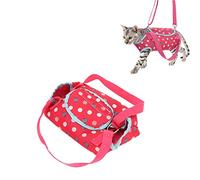 Harnais De Levage pour Chien, Harnais De Soutien Complet du Corps Portable Respirant Et Lavable avec Double Bandes Lombaires pour Les Vieux Chiens Handicapés Paralysés. (Rose Rouge)