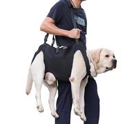 Harnais de levage pour chien, harnais de transport complet pour chien avec poignée, soutien total du corps pour chiens, harnais de levage réglable, rétractable et respirant (XL)