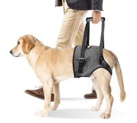 Harnais De Levage Pour Chien PORFOYO, Réglable, Avec Poignée, Soutien Pour Pattes Arrière, Taille L, Couleur Gris Foncé