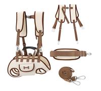 Harnais de Levage pour Petit Chien, Porte-écharpe câlin avec Conception à Double épaule, Sac de Transport pour Chien Respirant pour Tout Le Corps, Sangles réglables pour Une Utilisation en extérieur