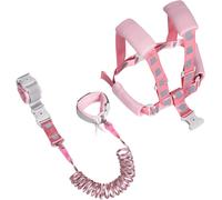 Harnais De Marche Pour Bébé 2 En 1-Laisse De Sécurité Anti-Perte Pour Garçons Et Filles (Lapin Rose,2 Mètres)