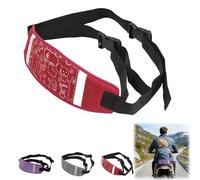Harnais de moto pour enfants, ceinture de sécurité réglable pour enfants avec sangle réfléchissante, équipement de protection de voyage pour moto pour enfants sur les vélos et scooters (rouge)