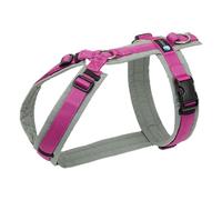 Harnais de poitrine amusant gris/rose Taille M, Accessoire pour chien