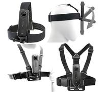 Harnais de poitrine Chesty pour Insta 360 X4 X3 X2 X ACE Pro ONE RS R GO 2 3, compatible avec GoPro Hero 12 11 10 9 8 7 6 5 4 3+ Max, DJI Osmo Action 4 3 2