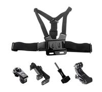 Harnais de Poitrine réglable, Compatible avec GoPro et Insta360, Support de Fixation for caméra d'action(with Phone Clip Kit)