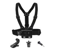 Harnais de poitrine réglable pour Insta 360 X5 X4 X3 X2 X ACE Pro ONE RS R GO 2 3, sangle de poitrine pour GoPro Hero Series et Fusion Max, DJI OSMO Action, AKASO et la plupart des caméras d'action