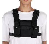 Harnais de Poitrine Talkie, Bandoulière Réglable, Harnais de Poitrine en Nylon pour Hommes et Femmes, Idéal pour Les Chantiers de Construction et Le Sauvetage en Montagne