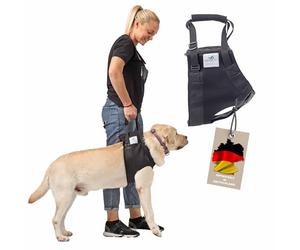 Harnais de Portage pour Chien Pattes Avant/Harnais de Soutien à la Marche pour Chien Pattes Avant/Harnais de rééducation pour des Chiens Malades ou Adultes - Noir - M
