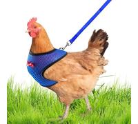 Harnais de Poulet, Harnais de Poulet avec Corde | Corde de Traction du Harnais réglable | Fournitures de Compagnie de Poule à Poule Confortable, Corde d'entraînement de 3,6 Pieds pour Les Poules, Les