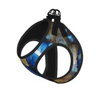 Harnais de Promenade Ajustable pour Chiot à Motif Papillon Bleu, Clips pour Laisse, Harnais d'éducation pour Animaux de Compagnie