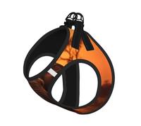 Harnais de Promenade Ajustable pour Chiot avec imprimé Coucher de Soleil éléphant, Clips pour Laisse, Harnais d'entraînement pour Animaux de Compagnie