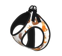Harnais de Promenade Ajustable pour Chiot avec imprimé d'écureuils Mignons, Clips pour Laisse, Harnais pour Animaux de Compagnie, Gilet de Dressage