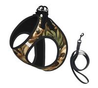 Harnais de Promenade Ajustable pour Chiot avec imprimé Paresseux Mignon, Clips pour Laisse, Harnais d'éducation pour Animaux de Compagnie