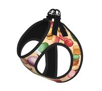 Harnais de Promenade Ajustable pour Chiot avec imprimé saveur Macaron, Clips pour Laisse, Harnais d'éducation pour Animaux de Compagnie