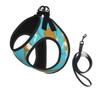 Harnais de Promenade Ajustable pour Chiot avec Motif Kangourou Rigolo, Clip pour Laisse, Harnais d'entraînement pour Animaux de Compagnie