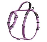 Harnais de Promenade HALTI - Design léger avec 5 Sangles Réglables, Bande Réfléchissante et Poignée Souple Doublée de Néoprène. Harnais anti-traction pour toute race de chien (Taille XS, Violet)