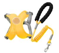 Harnais de promenade pour chien - Harnais réglable doux pour chiot, cadre en X réfléchissant, accessoire de marche avec corde pour randonnée, parc, jogging, voyage, camping, entraînement
