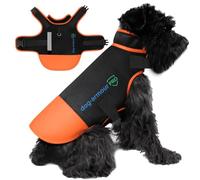 Gilet de Protection pour Chiens de Taille Petite : Protège Votre Animal Contre Les attaques d'autres Animaux. Réglable, sans Risque d'étouffement, imperméable et réfléchissant - (S, Orange)