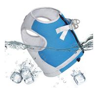 Harnais de Refroidissement pour Chien - Harnais de Refroidissement pour Chien en Tissu rafraîchissant à 3 Couches,Bandes réfléchissantes Confortable pour la sécurité, Gilets pour Chiots avec b