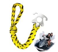 Harnais de remorquage de bateau - Tope de ski nautique robuste à double clip | Connecteur de remorquage renforcé | Corde de remorquage pour tuyauterie nautique et activités nautiques récréatives
