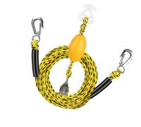 Harnais de remorquage pour bateau, corde de traction pouvant supporter jusqu'à 4 utilisateurs | avec crochet et poulie pivotante à 360 degrés | pour ponton, bar, kayak, surf, rivière