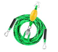 Harnais de remorquage pour bateau - Prend en charge jusqu'à 4 personnes | Bateau avec crochet et roulette pivotante à 360 degrés pour ballon de natation, ponton, bar, kayak, surf, rivière et piscine