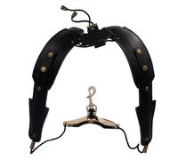 Harnais de saxophone avec sangle d'épaule rembourrée pour débutant double épaule en cuir