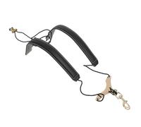 Harnais de Saxophone Noir en Cuir, Confortable, pour Débutants | Simple et Pratique, Fixe L’instrument, Soulage la Pression du Cou, Accessoire pour Saxophone