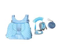 Harnais de Sécurité 1 Set Laisse pour Garçon et Filles Bleu | Tissu et Plastique, Respirant et Doux Peau, pour Garçon et Filles et Tout-petits
