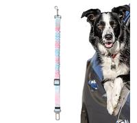 Harnais de sécurité amovible pour chien en voiture Harnais réglable avec boucle et amortisseur élastique pour animaux de compagnie Toutes les tailles