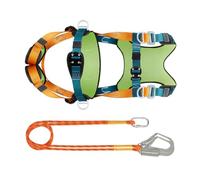 Harnais de Sécurité Anti-Chute pour Hommes - Harnais de Sécurité Intégral avec Équipement de Protection | Lanière Absorbant les Chocs avec Ceinture Confortable et Connexion Rapide pour Travaux en Haut