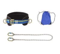 Harnais de sécurité contre les chutes - Système de sécurité - Kit de support pour la sécurité au travail et l'escalade - Ceinture d'escalade - Équipement d'escalade (modèle Expert)
