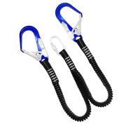 Harnais de sécurité | Cordes d'arrimage avec absorption des chocs et crochet | Corde de sécurité pour protection contre les chutes | Pour chiens, construction, toit, escalade d'arbres et