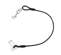 Harnais de sécurité pour chien pour voiture - Système de retenue de ceinture de sécurité pour chien - Ceinture de sécurité pour chien en laisse métallique revêtue - Ceinture de sécurité robuste pour