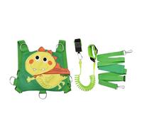 Harnais de sécurité pour enfant - Corde de marche réfléchissante en forme de dinosaure, laisse réglable en nylon pour tout-petit, bracelet respirant, sangle de traction de 320 g, sac à dos ergonomique