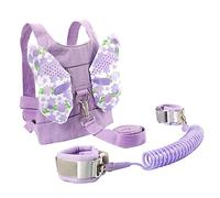 Harnais de Sécurité pour Garçon et Filles Anti-perte Laisse de Poignet | 1 Set, Coton et Polyester, pour Bébé et Garçon et Filles, pour Supermarchés et Extérieur, Pourpre