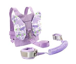 Harnais de Sécurité pour Garçon et Filles Anti-perte Laisse de Poignet | 1 Set, Coton et Polyester, pour Bébé et Garçon et Filles, pour Supermarchés et Extérieur, Pourpre
