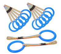 Harnais de Sécurité pour Garçon et Filles Laisse, 12 Anneaux, Bleu | 1 Set, Longueur Réglable et Attache Détachable, pour Parc et Préscolaire, Plastique et Fibre